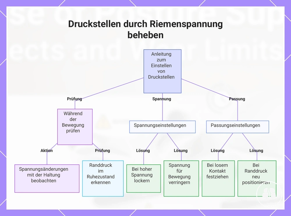 Druckstellen durch Riemenspannung beheben