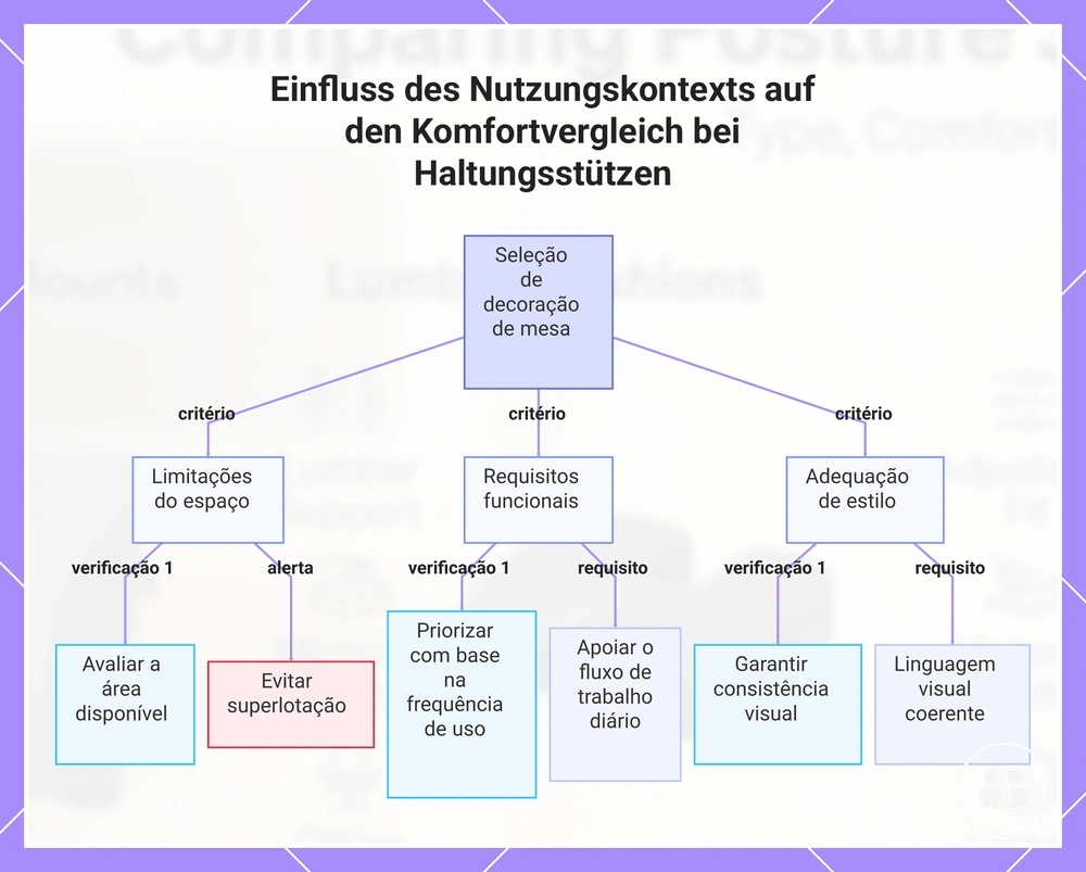 Einfluss des Nutzungskontexts auf den Komfortvergleich bei Haltungsstützen