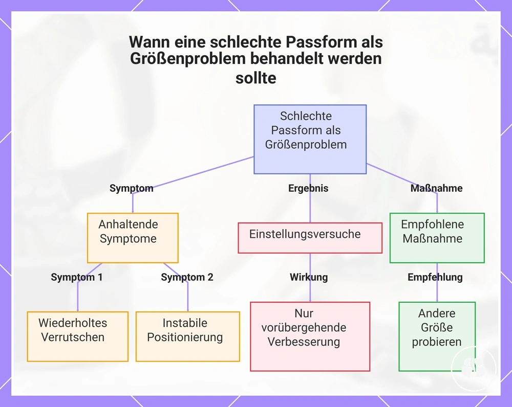 Wann eine schlechte Passform als Größenproblem behandelt werden sollte
