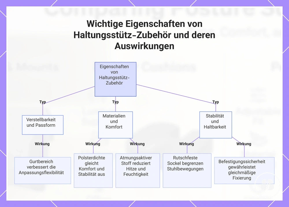 Wichtige Eigenschaften von Haltungsstütz-Zubehör und deren Auswirkungen
