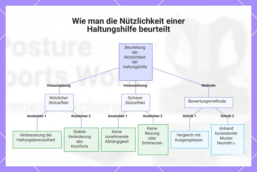 Wie man die Nützlichkeit einer Haltungshilfe beurteilt