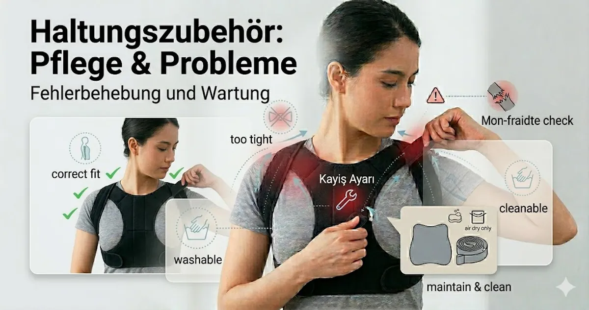 Häufige Probleme und Pflege von Haltungsstütz-Zubehör