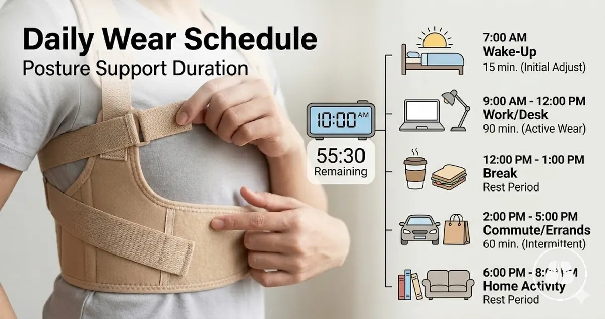 Posture support accessories: Daily Wear Schedule and Duration - image of posture support accessories
