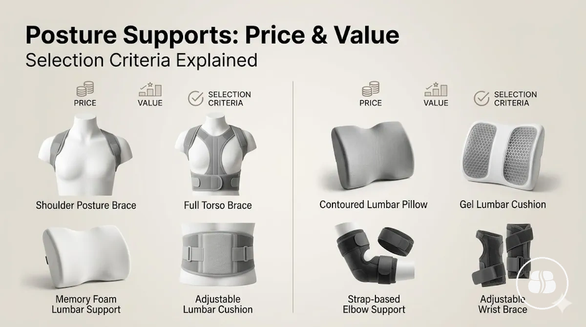 Posture support accessories: Price, Value, and Selection Criteria - image of posture support accessories