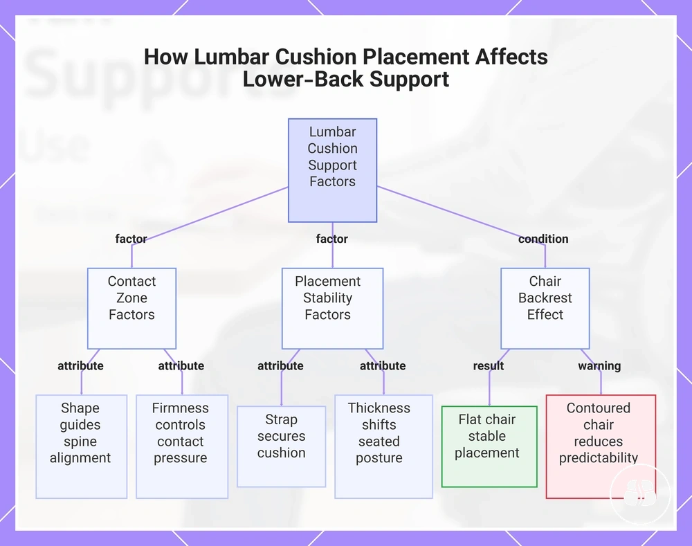 How Lumbar Cushion Placement Affects Lower-Back Support