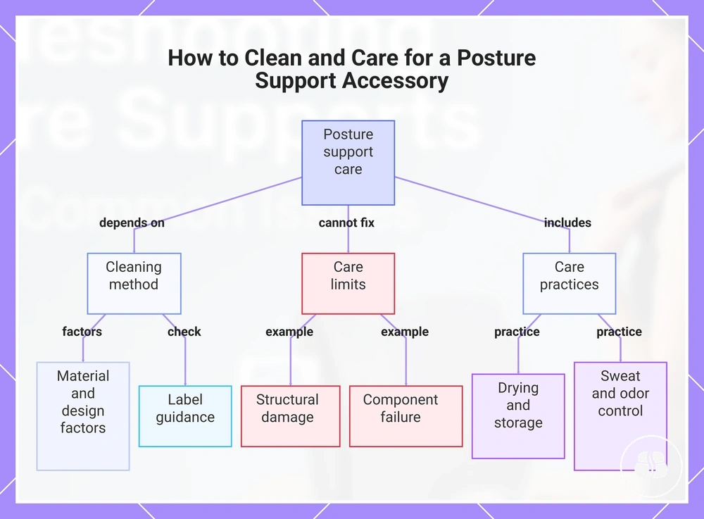 How to Clean and Care for a Posture Support Accessory