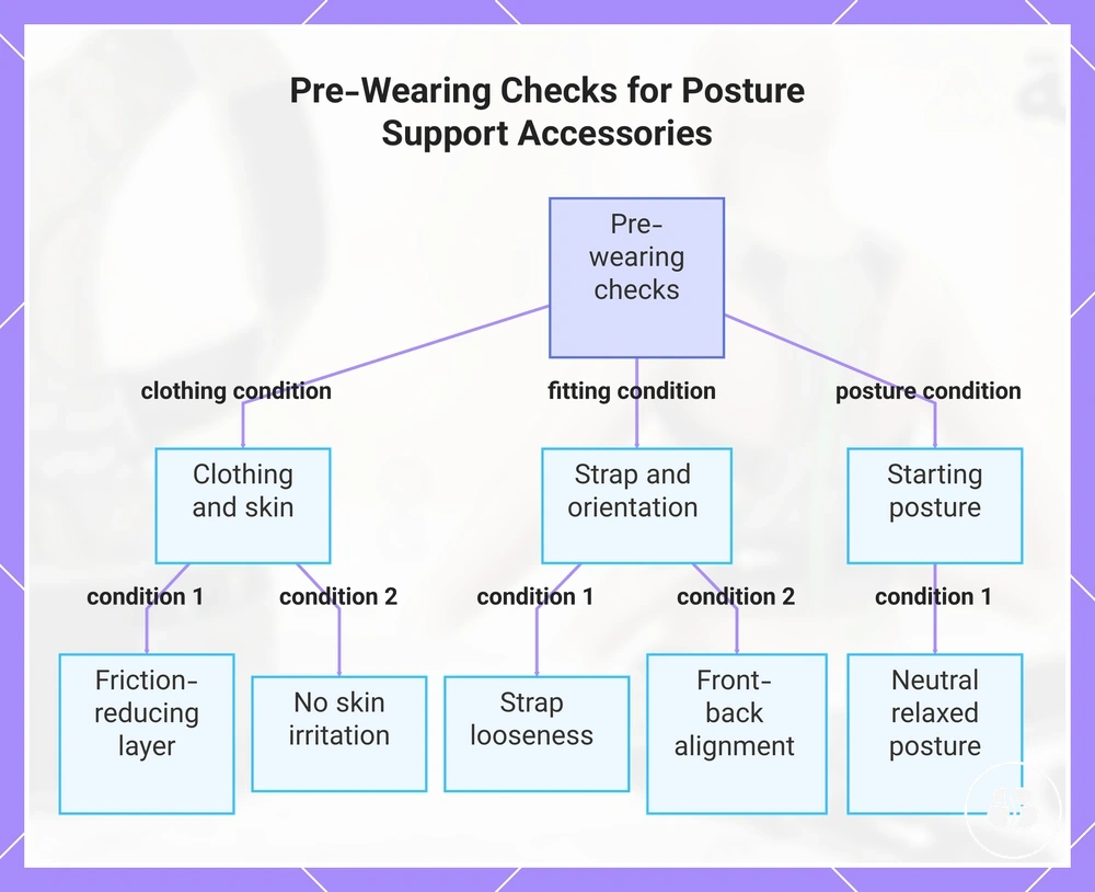 Pre-Wearing Checks for Posture Support Accessories