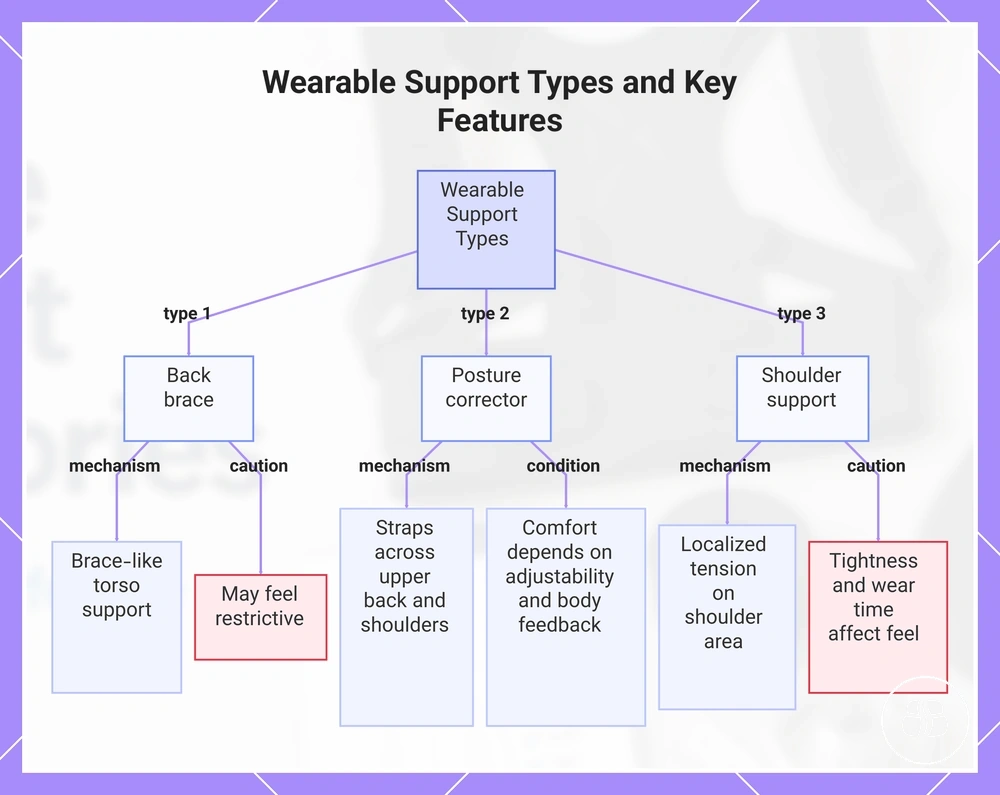 Wearable Support Types and Key Features