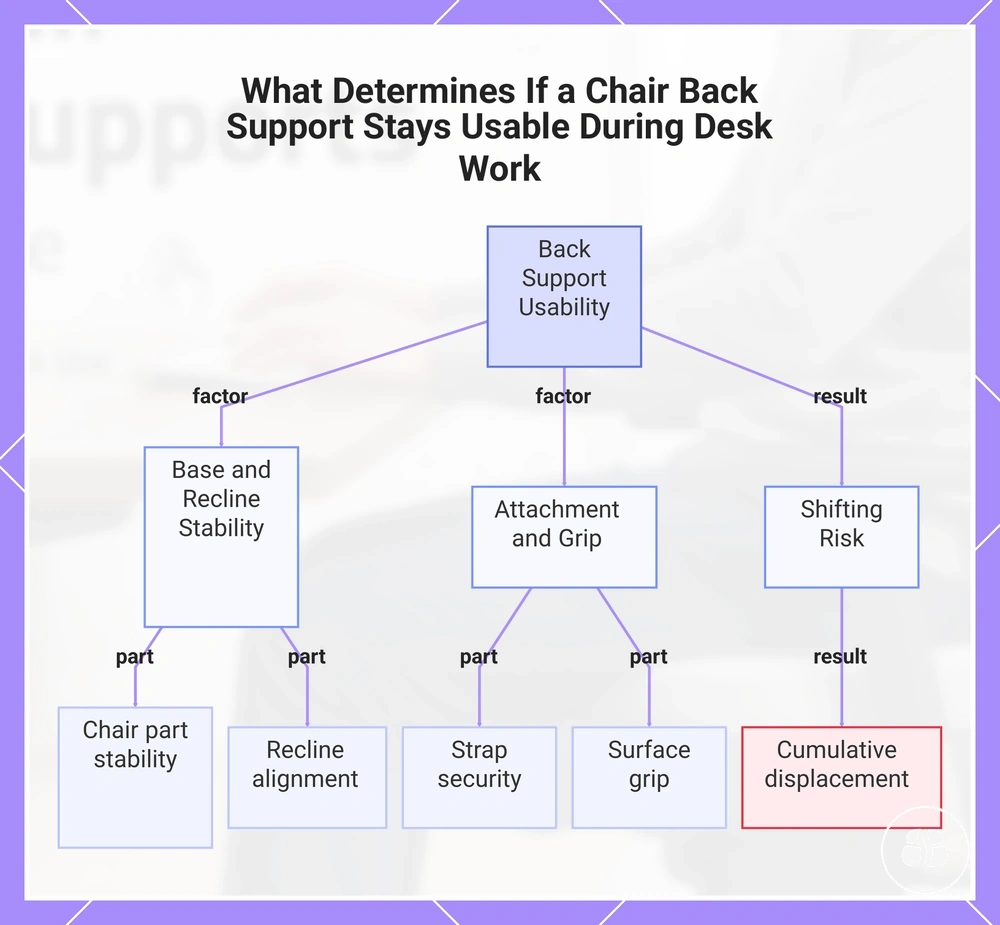What Determines If a Chair Back Support Stays Usable During Desk Work