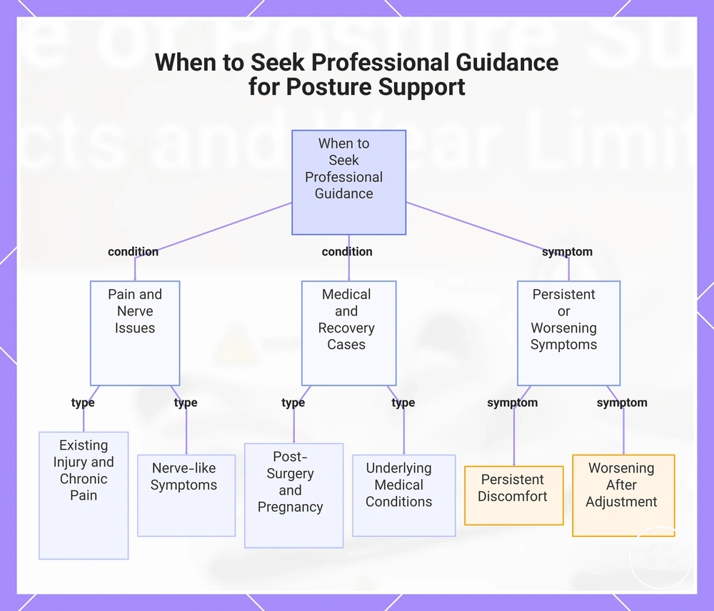 When to Seek Professional Guidance for Posture Support