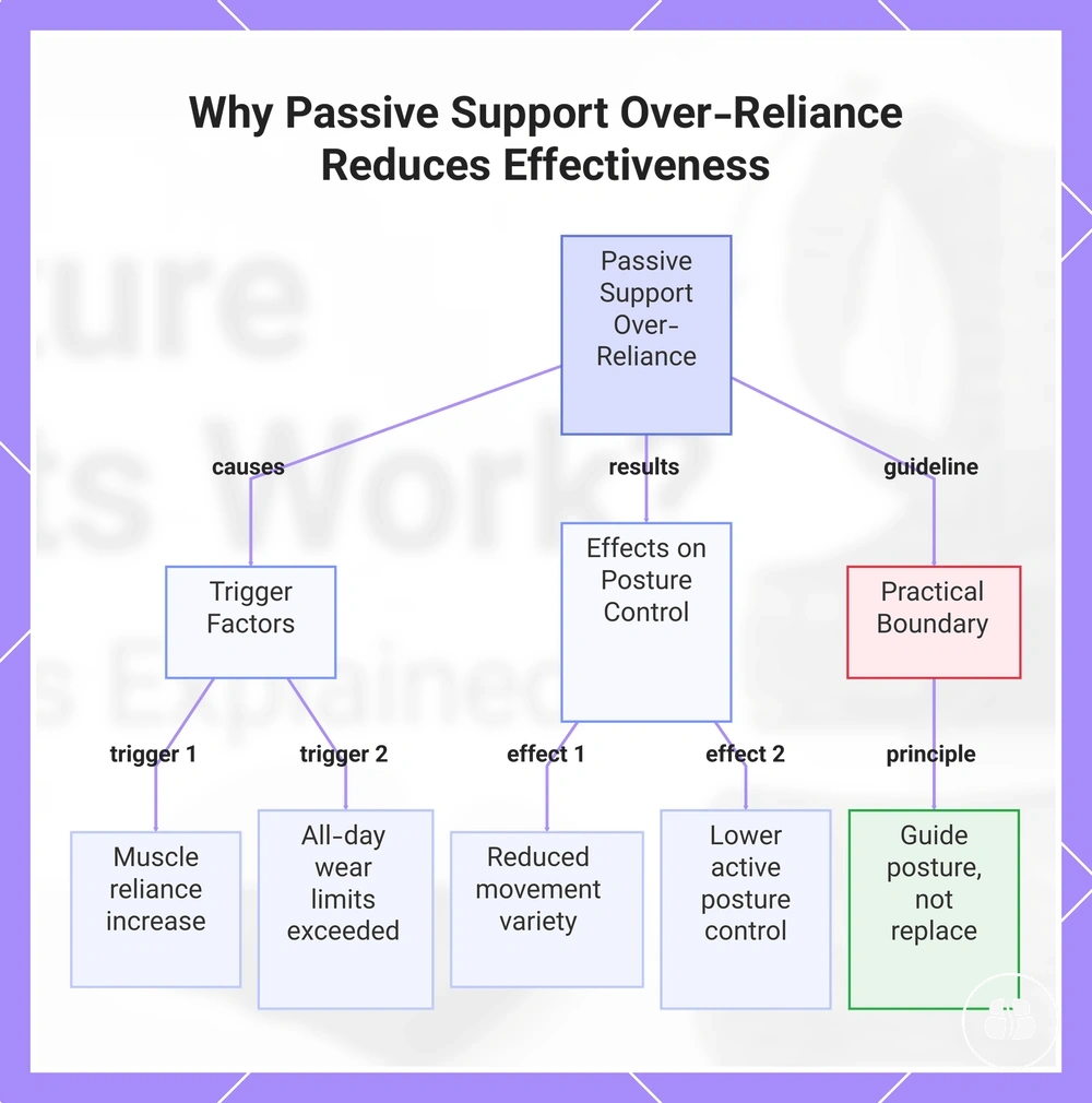 Why Passive Support Over-Reliance Reduces Effectiveness