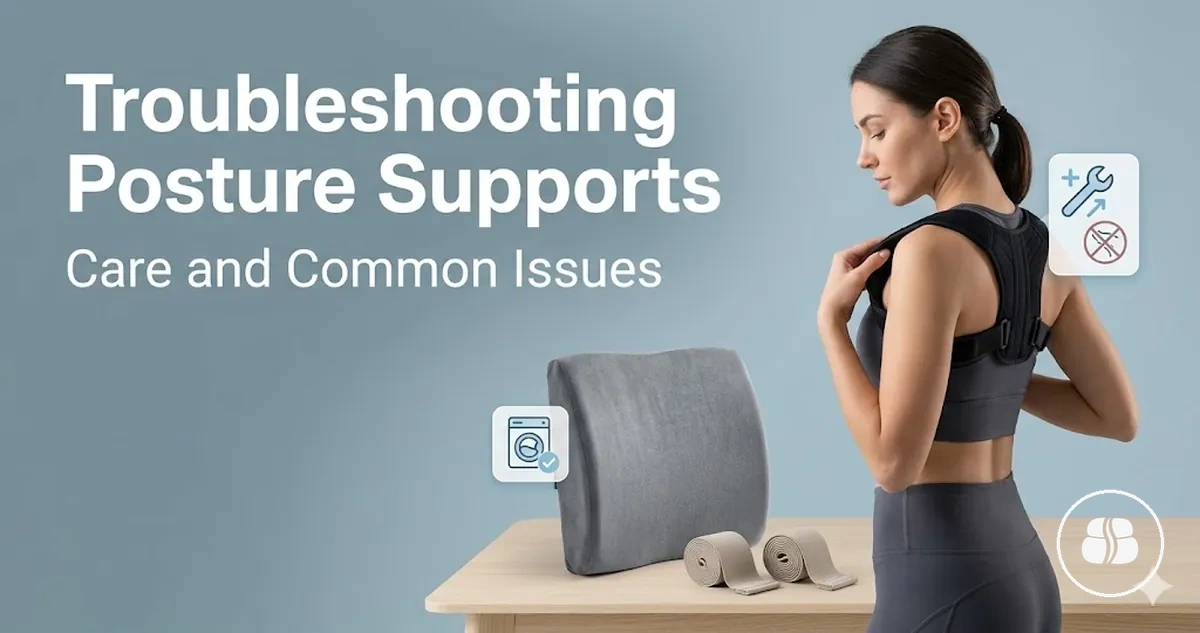 Posture support accessories: Troubleshooting and Care - image of posture support accessories