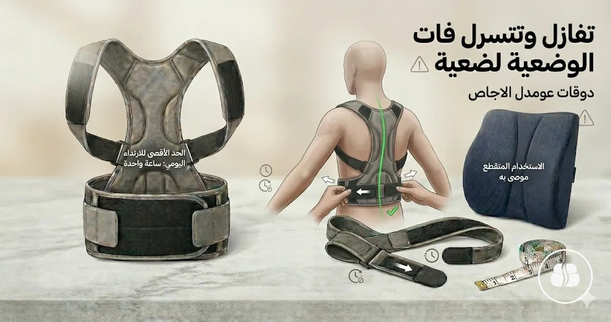 How to wear and adjust posture support accessories correctly - image of posture support accessories