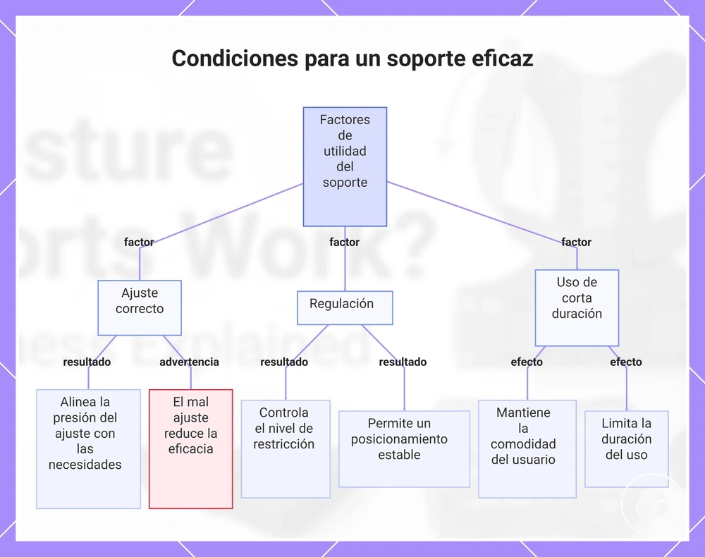 Condiciones para un soporte eficaz