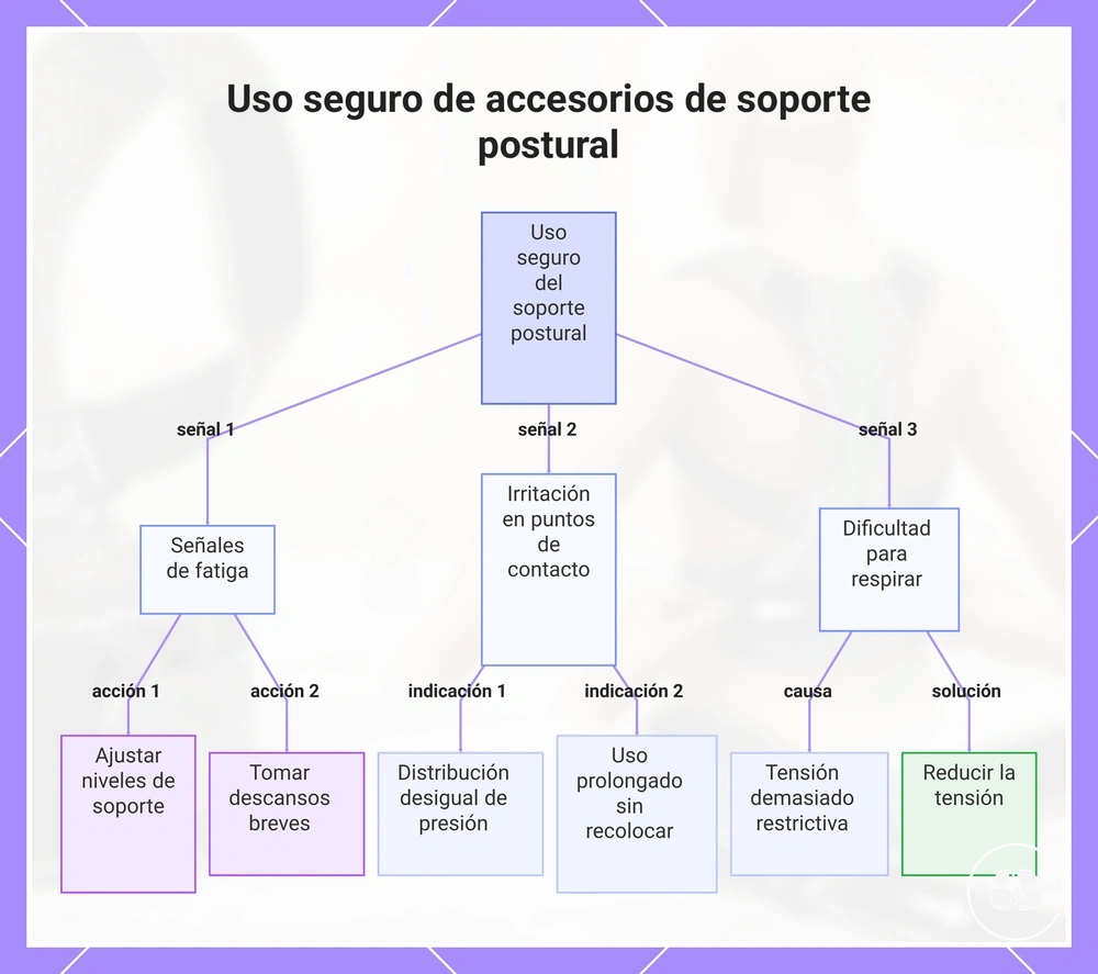 Uso seguro de accesorios de soporte postural