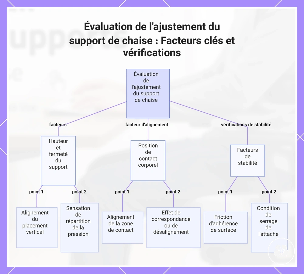 Évaluation de l'ajustement du support de chaise : Facteurs clés et vérifications