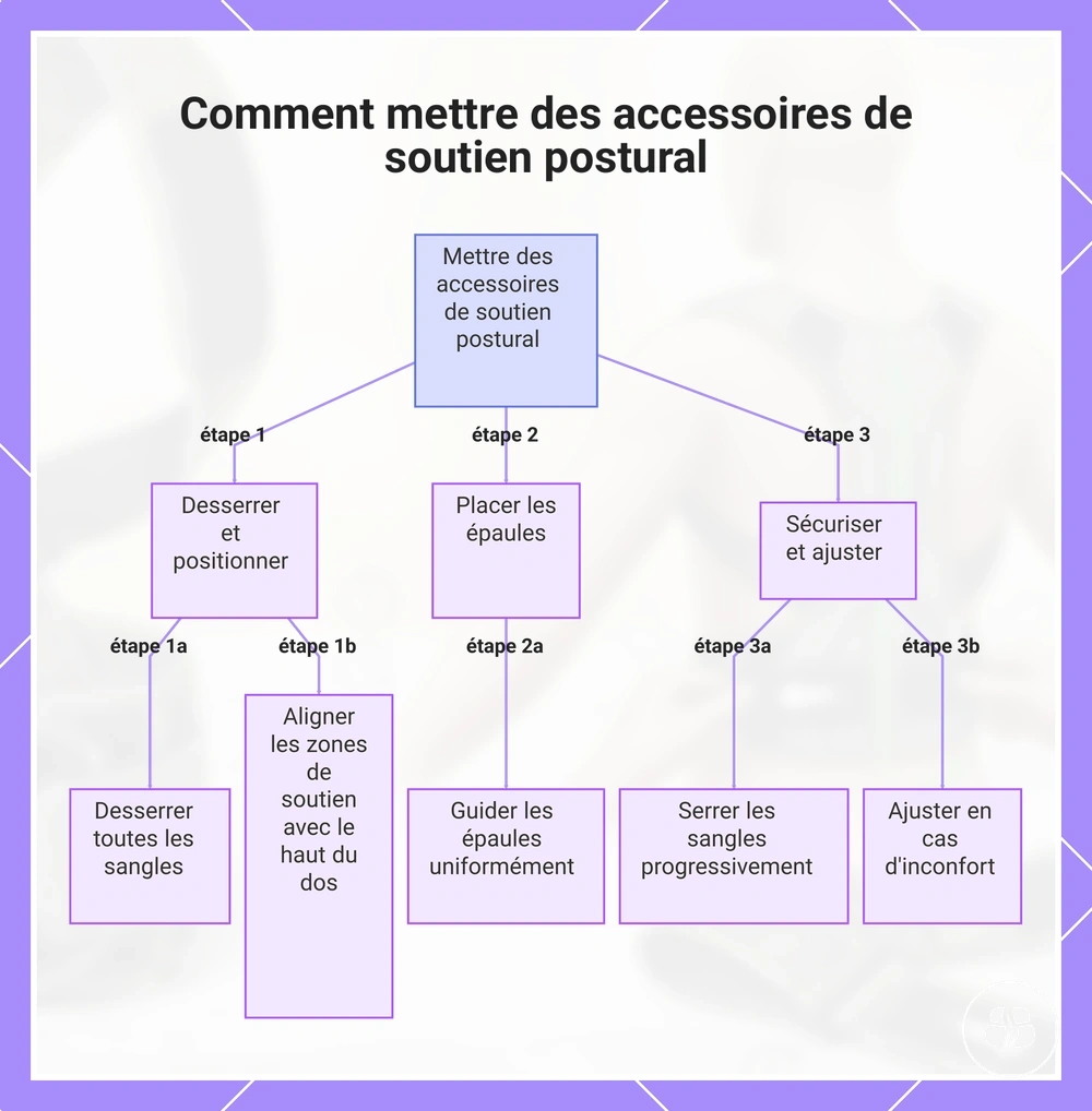 Comment mettre des accessoires de soutien postural