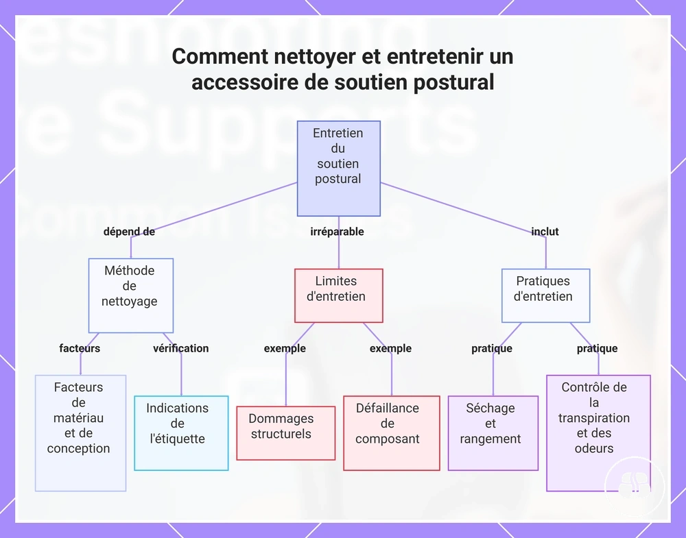 Comment nettoyer et entretenir un accessoire de soutien postural