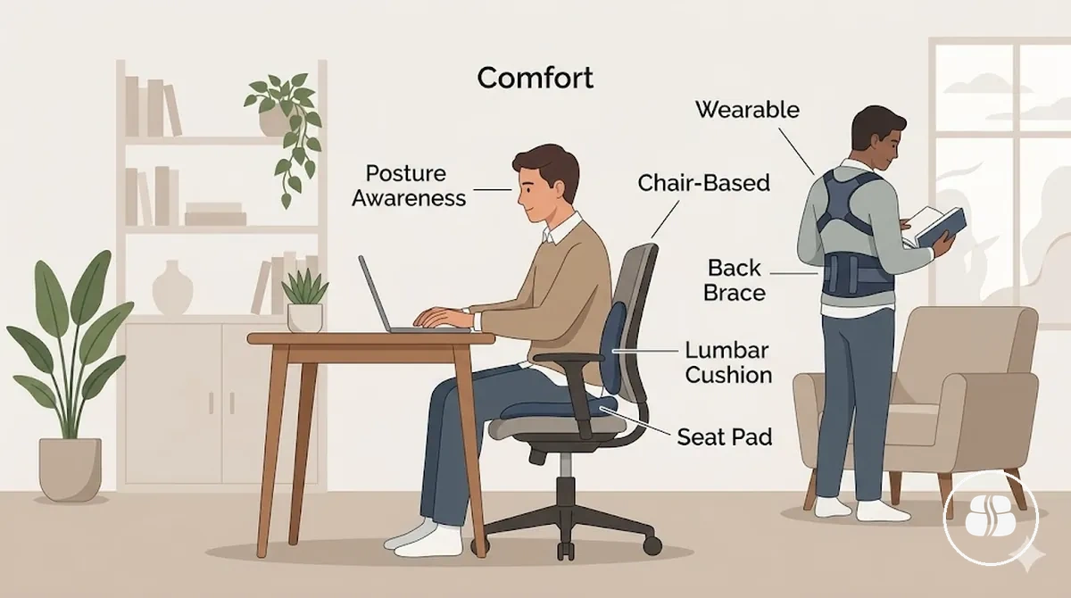 Accessoires de soutien postural portables et pour chaise utilisés pour le positionnement et le confort
