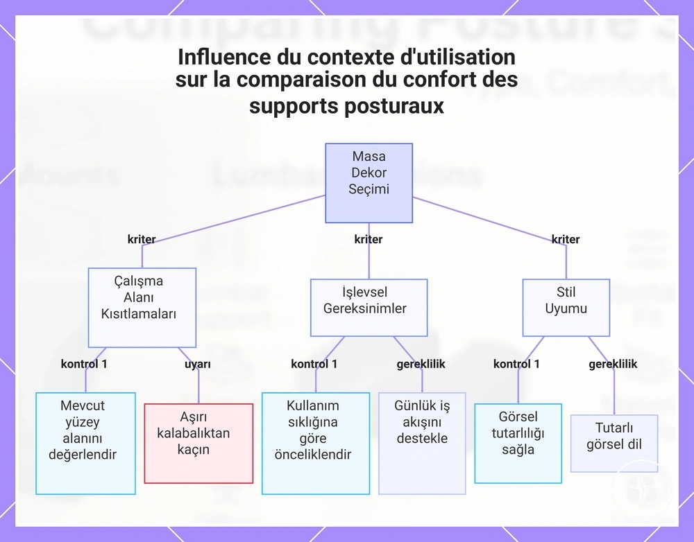 Influence du contexte d'utilisation sur la comparaison du confort des supports posturaux