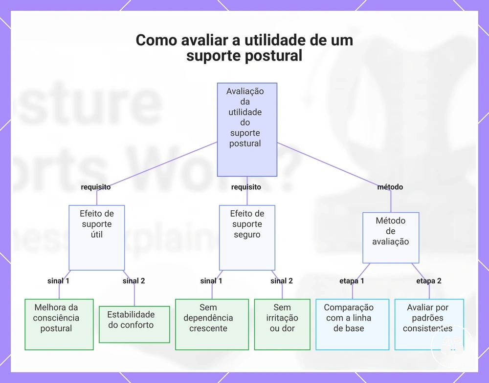 Como avaliar a utilidade de um suporte postural