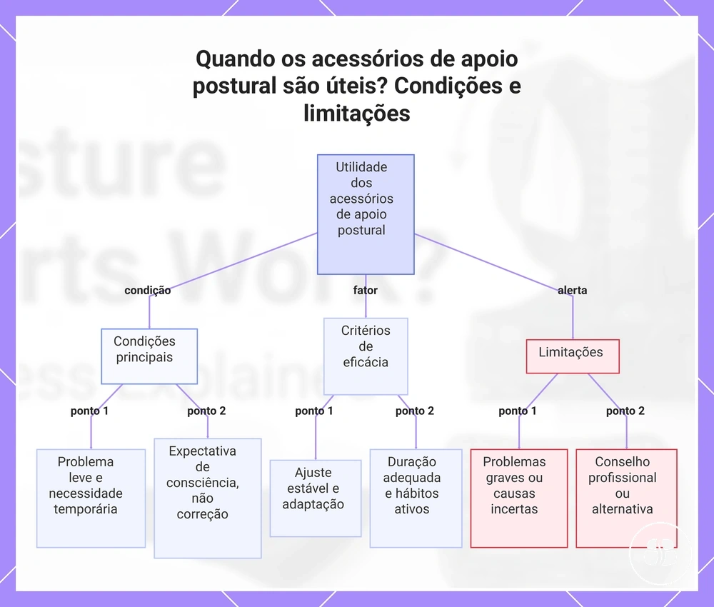 Quando os acessórios de apoio postural são úteis? Condições e limitações