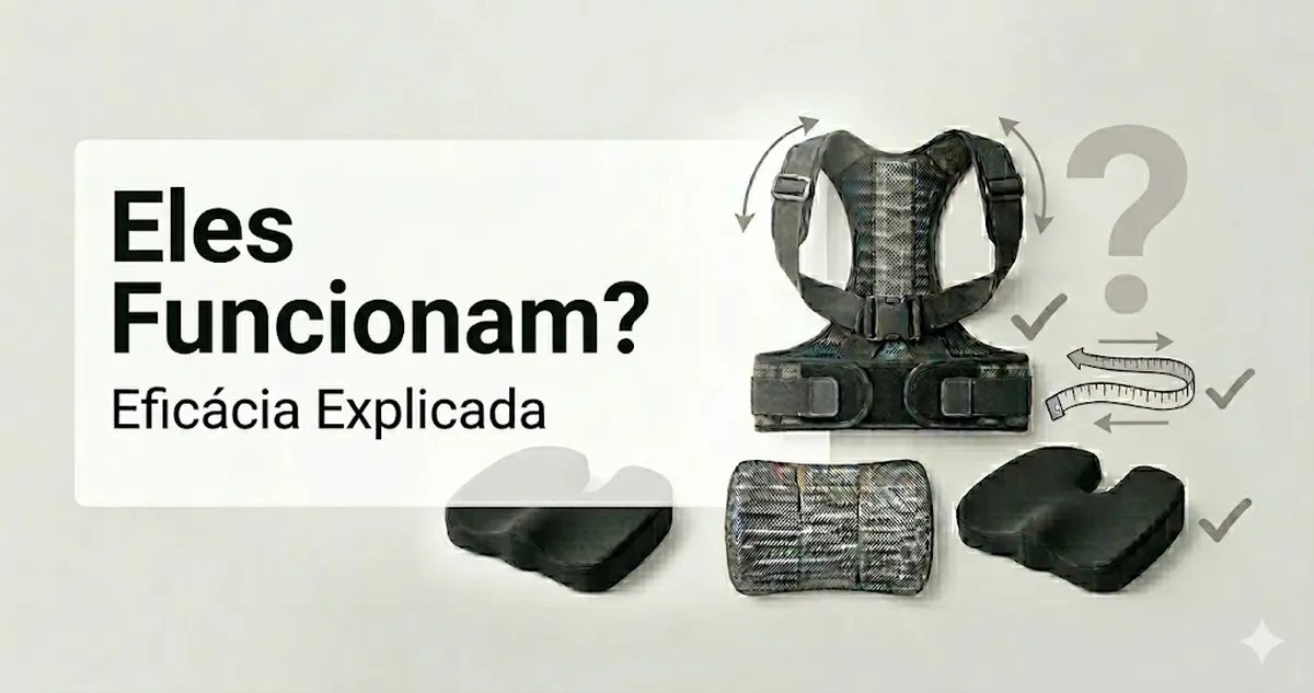 Explicação sobre a eficácia dos acessórios de suporte postural