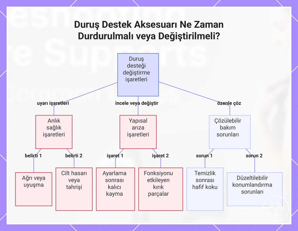 Duruş Destek Aksesuarı Ne Zaman Durdurulmalı veya Değiştirilmeli?