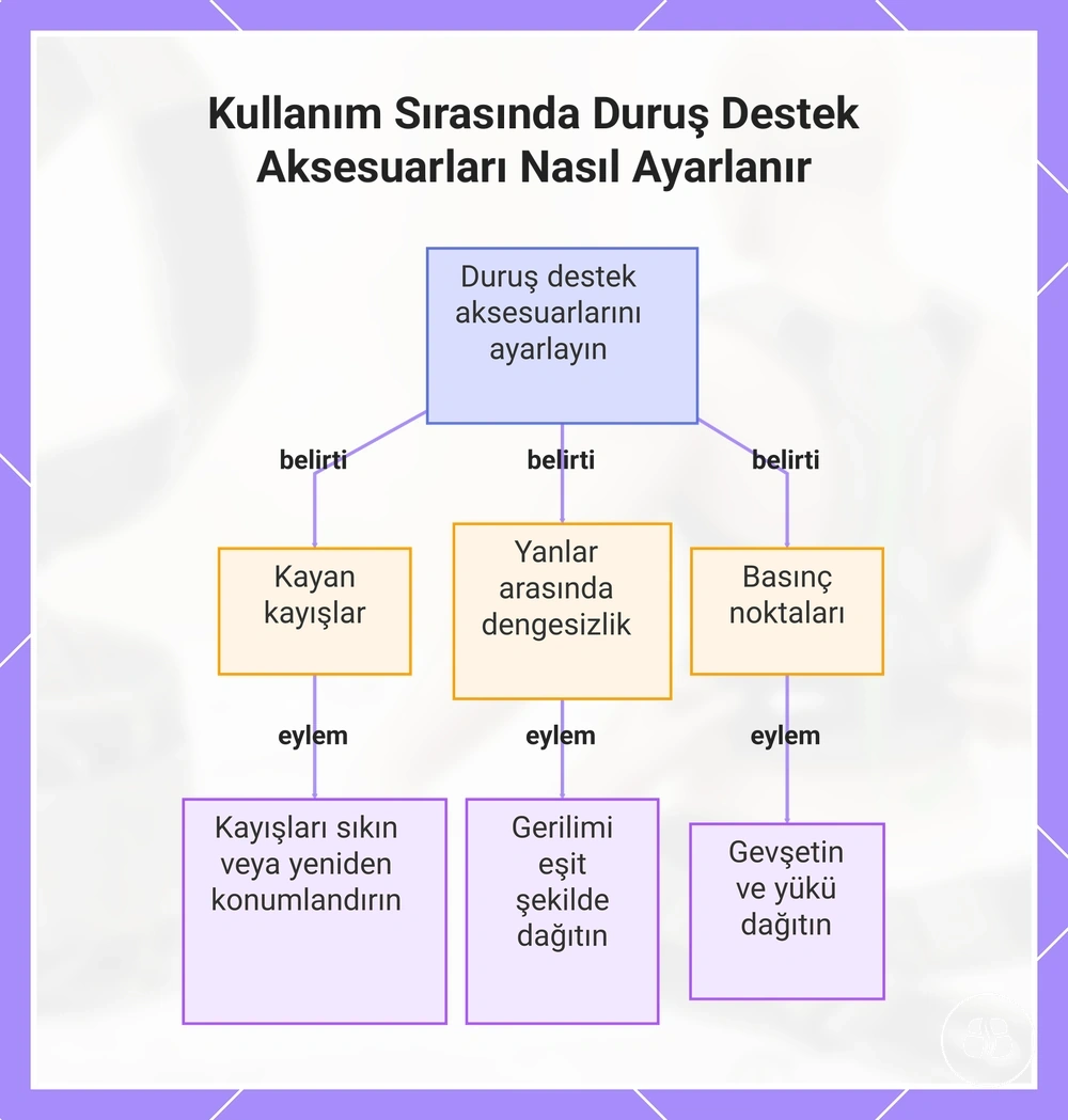 Kullanım Sırasında Duruş Destek Aksesuarları Nasıl Ayarlanır
